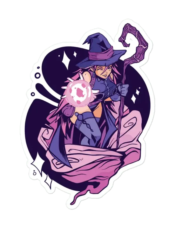 Wizard Anime Girl Sticker