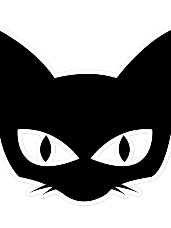 Witch Cat Face Sticker