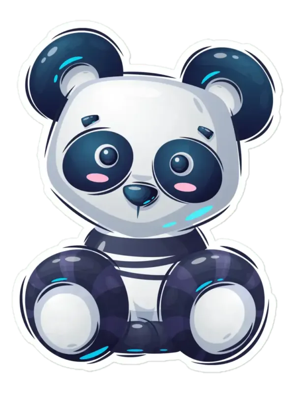 Teddy Panda Sticker