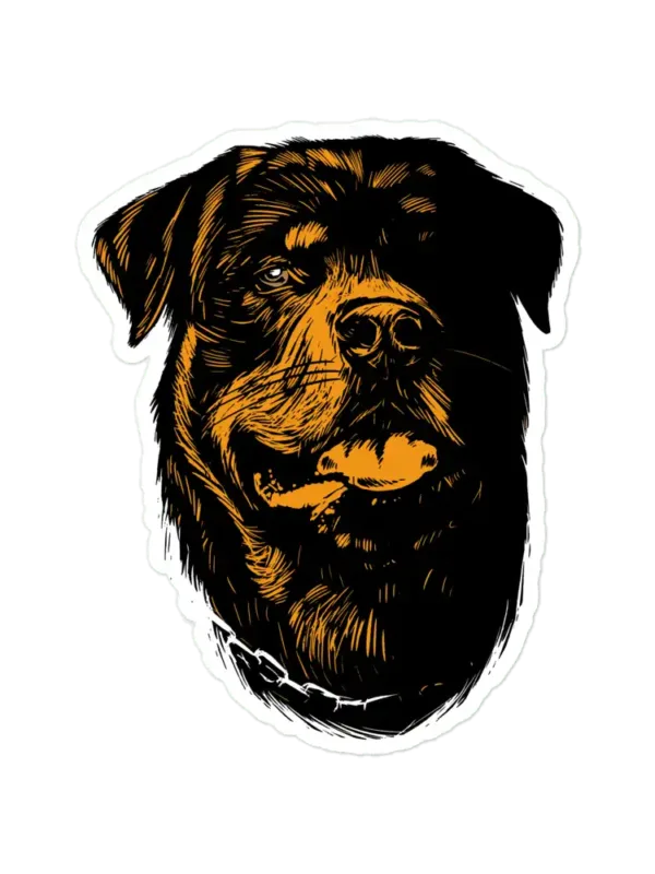 Hand Drawn Dog Head Sticker