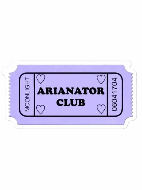 Ariana Grande Ariantor Club Sticker