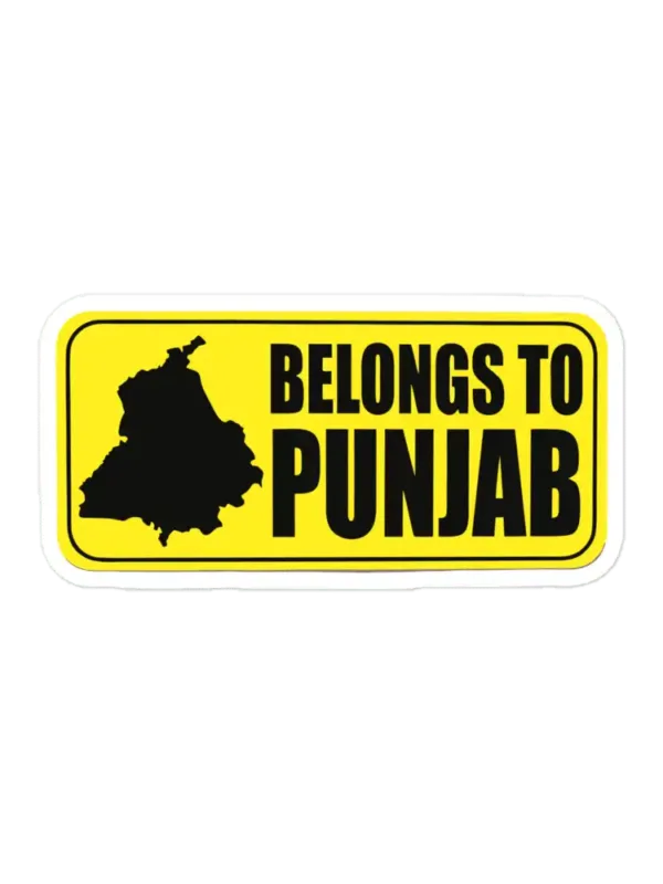 Belongs to Punjab Sticker