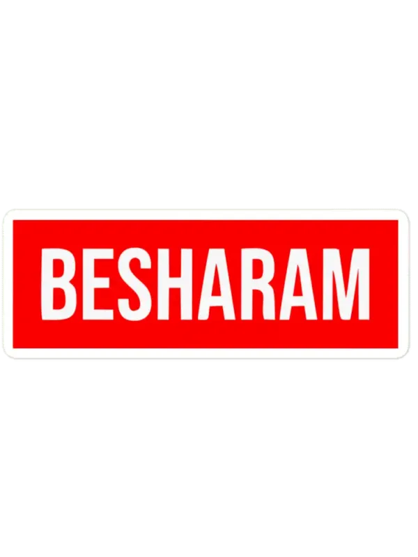 Besharam Sticker
