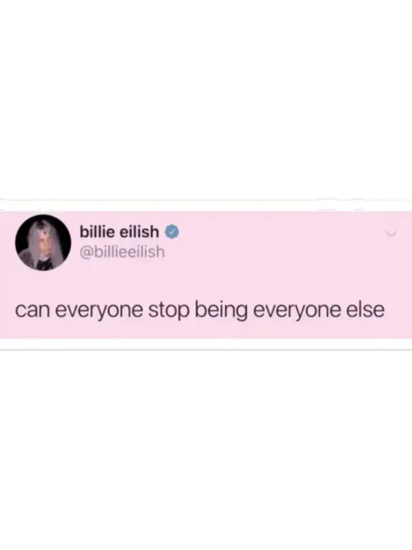 Billie Eilish Tweet Sticker