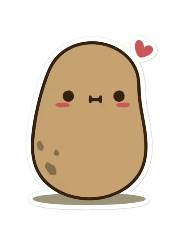 Cute Potato in love Sticker