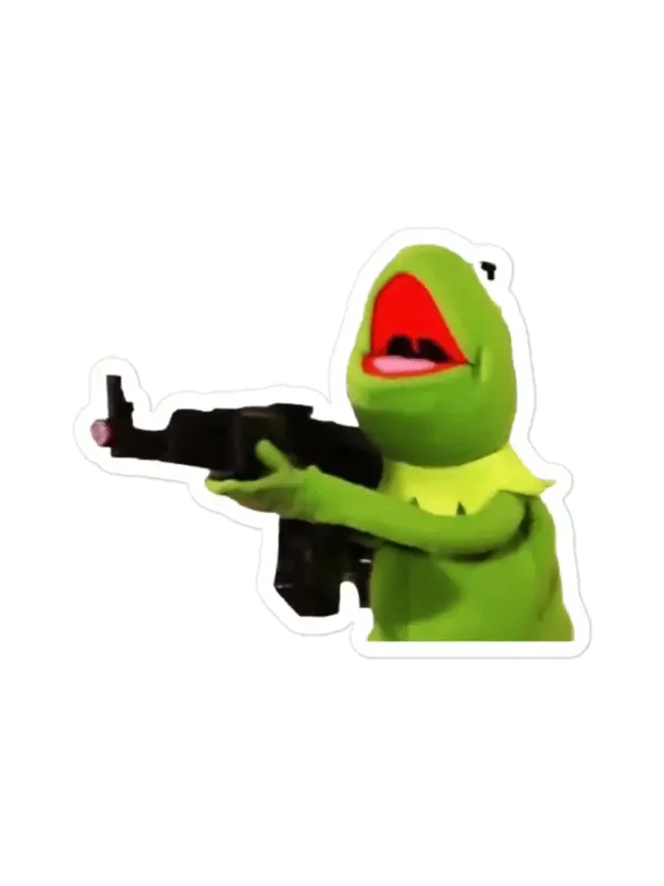 Kermit scream Sticker