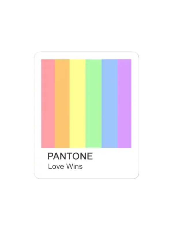 Love Wins Pantone Sticker