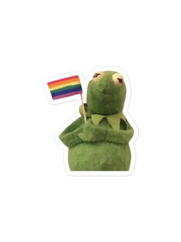 Pride Flag Kermit Sticker
