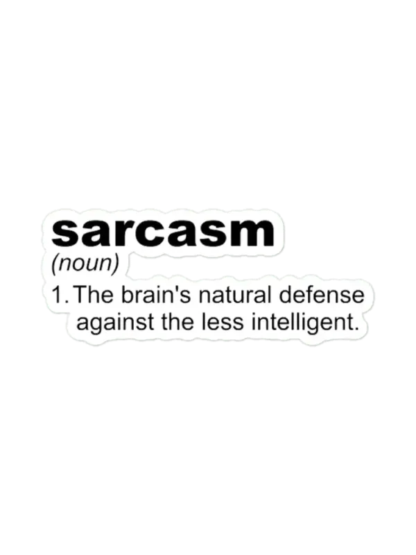 Sarcasm line Sticker