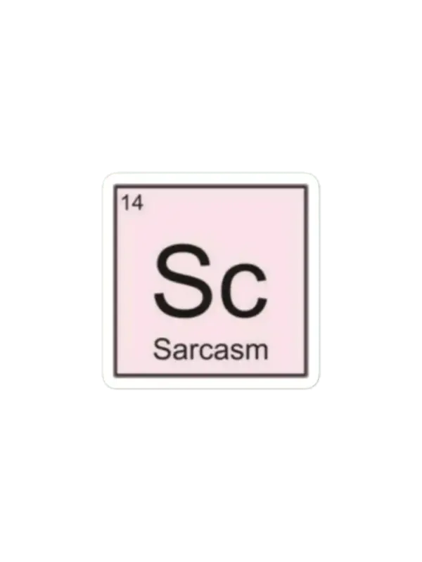 Sarcasm pink grunge soft Tumblr aesthetic sticker Sticker