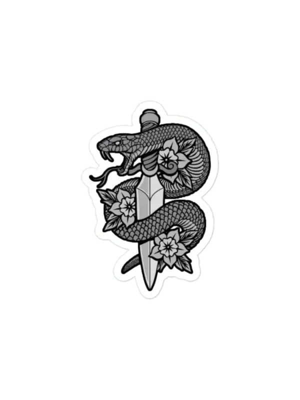Snake & Dagger Sticker