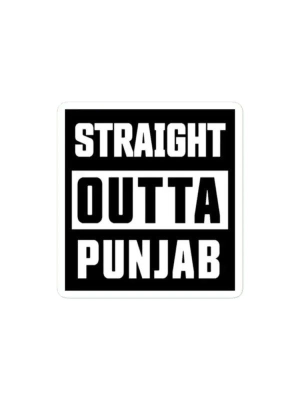 Straight Outta Punjab Sticker