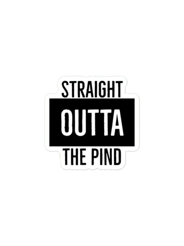 Straight Outta the Pind Sticker