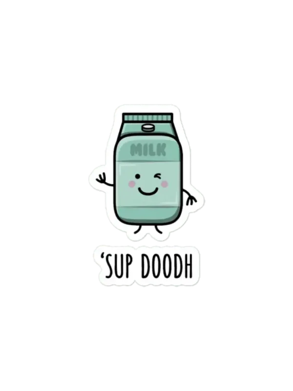Sup Doodh - Funny Desi Puns Sticker