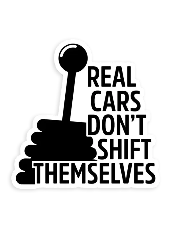 Manual Transmission quote Car Sticker