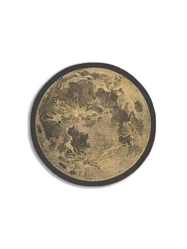 Vintage Moon Art Sticker