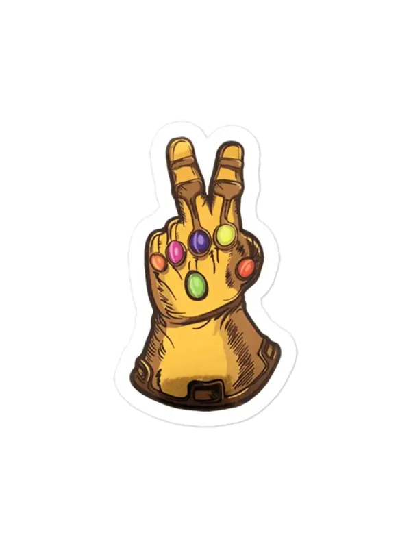 The Infinity Gauntlet Peace Sticker