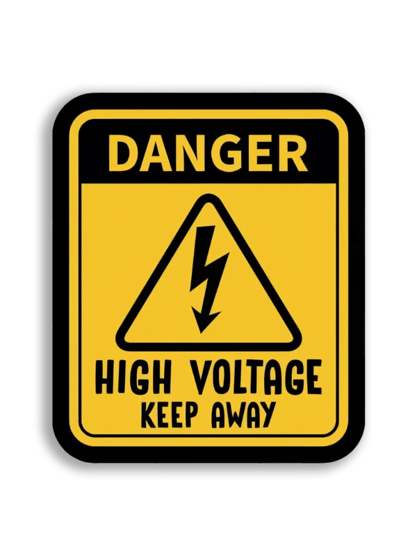 Danger High Voltage Keep Away Sticker