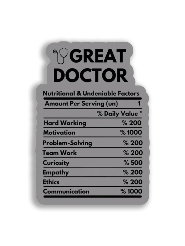 Great Doctor Sticker