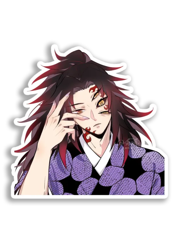 Crimson-Eyed Demon Boy Sticker